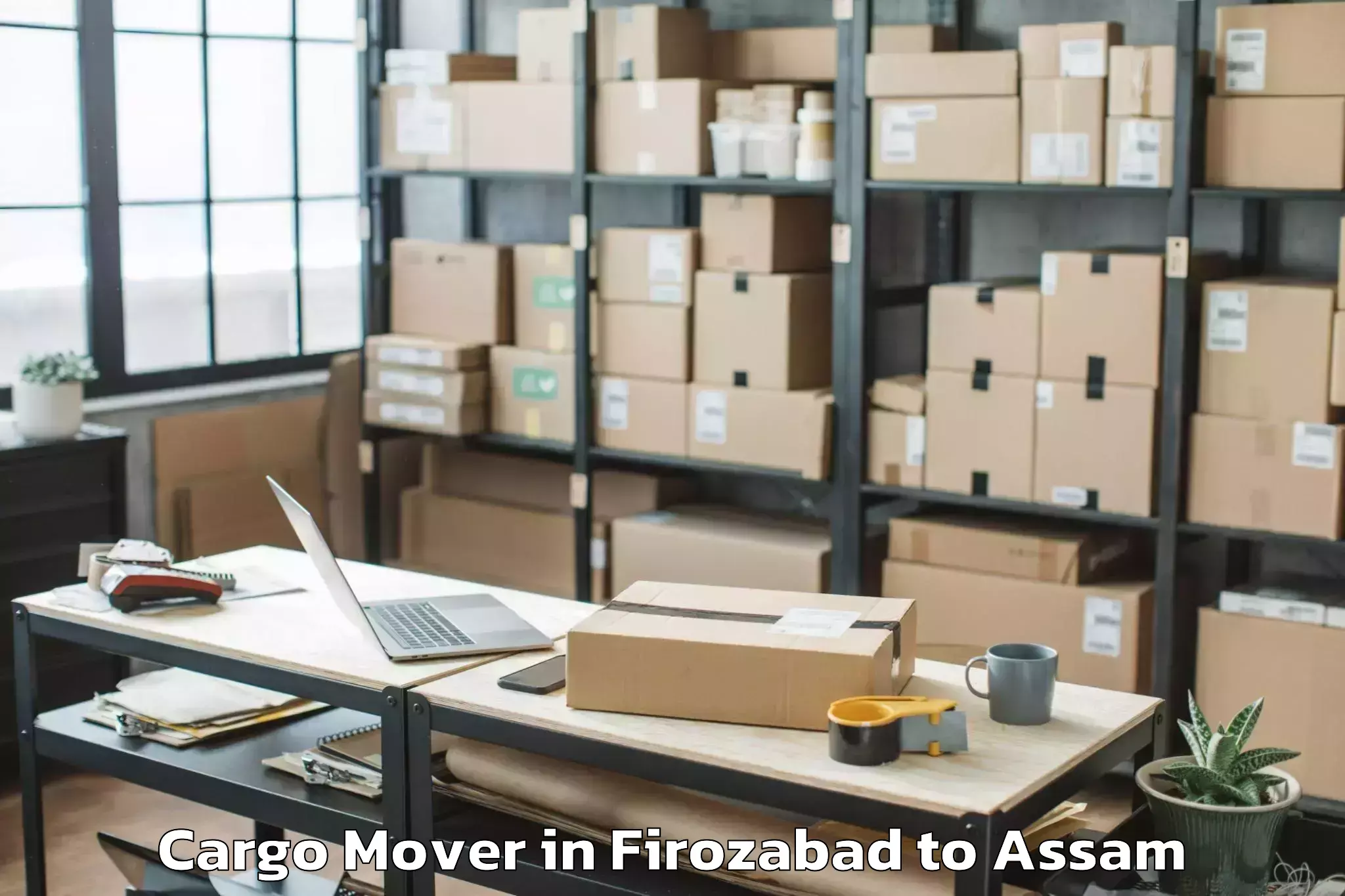 Top Firozabad to Rangia Cargo Mover Available